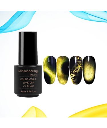 Uonlytech Nail Molding Gel Beetles Gel Cat Eye Gel Black Fingernail Polish Black Suits Diamond Cat Eye Nail Polish Nail Art Gel Polish Cat Eye Magnet for Nails Set Uv Gel Magnetic 9d Extend Picture 1 - Buy Online on GoSupps.com