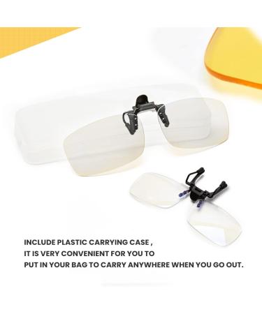 Buy Clip-On Flip-Up Blue Light Blocking Reading Glasses for Unisex - Transparent 4X Readers | International Shipping Available - Buy Online on GoSupps.com