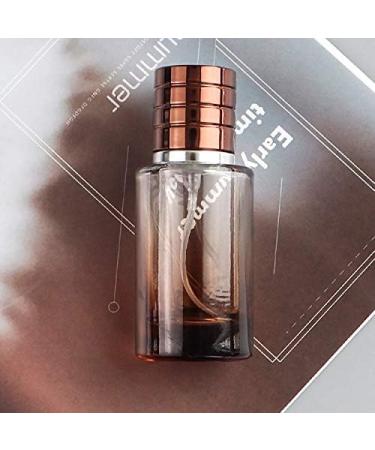 Z nitude Glassworks 50ml Glass Perfume Bottle Gradient Empty Cylindrical Bottle with Fine Mist Atomiser (Brown) - Buy Online on GoSupps.com