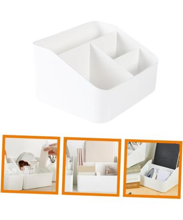 LIFKICH Desk Organizer Box White Organizer Office Plastic Remote Control Desktop Organizer - Buy Online on GoSupps.com
