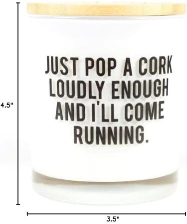 Just Pop A Cork Candle - Prosecco Fizz Scent for Champagne Lovers | International Shipping Available - Buy Online on GoSupps.com