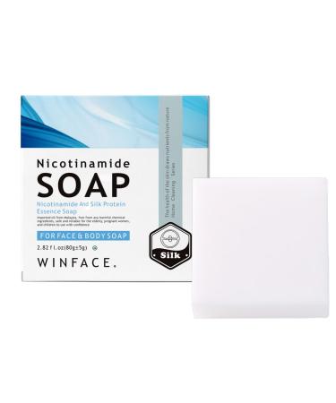 Niacinamide soap strong goat milk aroma Skin cleansing facial cleansing exfoliating soap hand washing bath soap Goat milk soapm Travel Essentials Day Gift Silk Goat Milk Soap Thick Foam