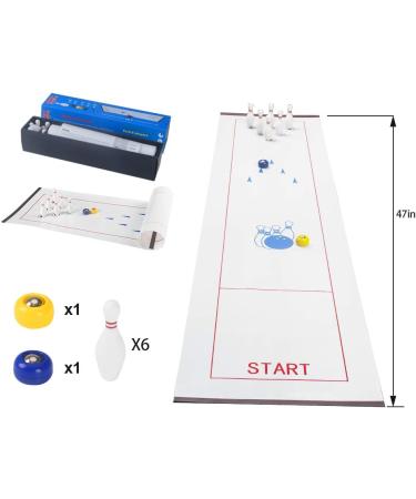 Table Top Bowling Game for Kids and Adults - Fun Family and Friends Board Game for Team Training - Easy Setup and Compact Storage - Buy Online on GoSupps.com