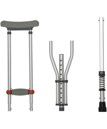Folding Underarm Adult Crutches with Damping Spring Comfortable Medical Crutch with Double Shock Absorber Height Adjustable Aluminum Alloy Surprise Gift - Buy Online on GoSupps.com