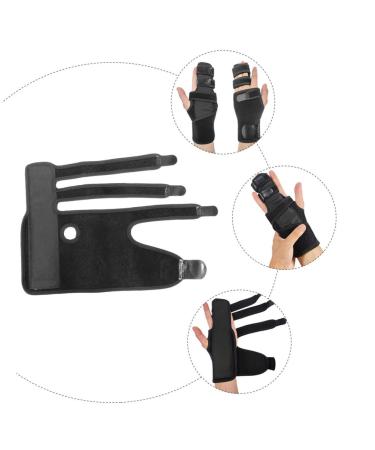 FRCOLOR Hand Protector Splint - Sports Finger Stabilizer for Joints & Fractures | 1pc Black Right | International Shipping - Buy Online on GoSupps.com