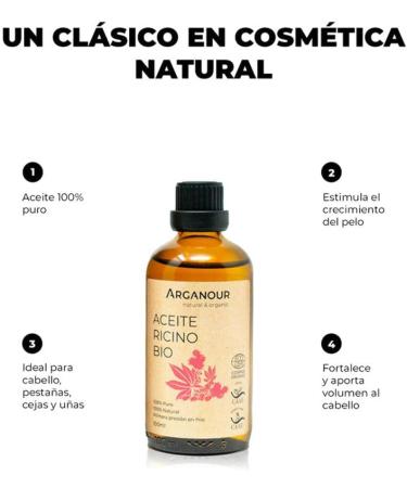 Arganour castor oil 100% pure 100ml - Buy Online on GoSupps.com