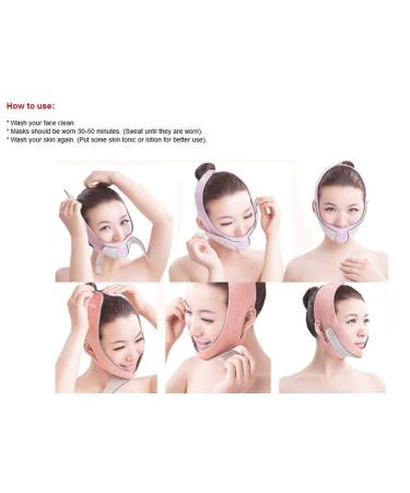 V Line Mask - Facelift Band for Double Chin & Weight Loss | Skin Care Kinnlifting Face Wrap (Orange) - International Shipping Available - Buy Online on GoSupps.com