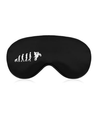 Funny Evolution Motorbike Rider Soft Sleep Mask with Adjustable Strap Effective Shading Eye Mask Cover Funny Blindfold for Women Men dsavjk4378