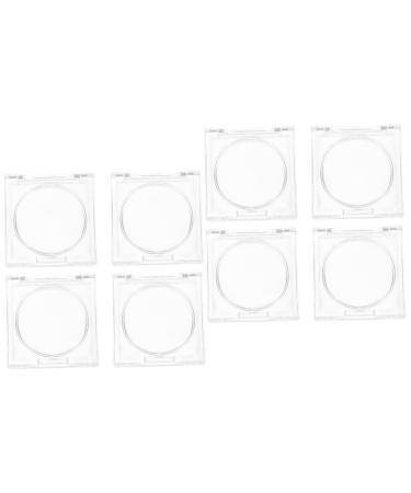 8 Pcs Blush Box Eyeshadow Box Empty Eyeshadow Cases Highlighter Empty Holder Female Travel Supply Sample Holder Female Cosmetic Holders Empty Lip Cream Holder Lipstick Boxes 5.2x5.2cmx2pcs Transparentx2pcs