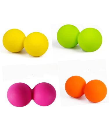 Gatuida 3ST White Peanut Massage Balls | Professional Weightlifting & Fitness Tools | Muscle Soreness Relief | Yoga Roll Equipment - Buy Online on GoSupps.com
