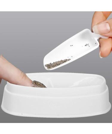 Keep Cleaning Good Powder Impregnation Nail Art Tool Dipping Powder Tray ABS Material for Nail Salon Professional Manicurist - Buy Online on GoSupps.com
