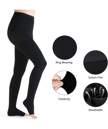VARCOH Compression Socks for Men & Women - DVT Relief - Maternity Compression Stockings - Shin Splints & Edema Support - M Black - Buy Online on GoSupps.com