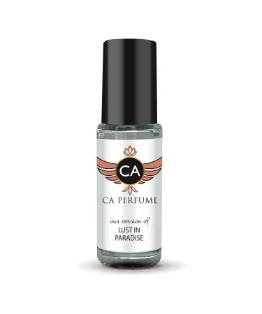 CA Perfume Impression of Lust In Paradise For Women Replica Fragrance Body Oil Dupes Alcohol-Free Aromatherapy Sample Travel Size Concentrated Long Lasting Attar Roll-On 0.14 Fl Oz/4ml-X1