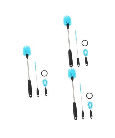 Pretyzoom 9 STK Cleaning brush multi -purpose cleaner Straw water cleaner brush brush cleaner Stroer cleaner brush water bottle with mini kettle water mug nylon three -part suit