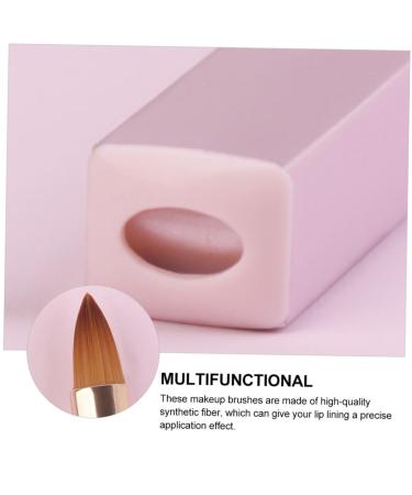 Buy Housoutil Dual-Purpose Lip & Concealer Brush - Mini Telescopic Makeup Brush for Lipsticks & Gloss - Pink Cosmetic Tool - Buy Online on GoSupps.com