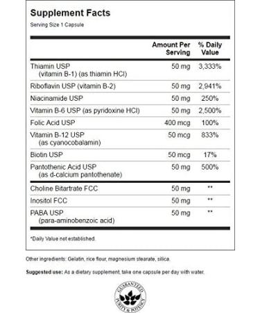 Swanson Balance B-50 Complex â€“ 250 Capsules | Premium Vitamin B Supplement for Energy & Wellness - Buy Online on GoSupps.com