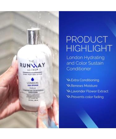 London Mad Sponge Hydrating & Color-Sustain Conditioner | Lavender & Sunflower Extract | Moisture Renewal for Healthy Brilliant Hair (12oz) - International Shipping Available - Buy Online on GoSupps.com