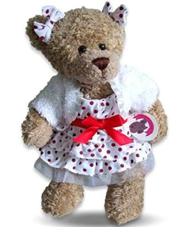 Polka Dot Dress (Red) for Build-A-Bear Teddies - Teddy Bear Clothes Wardrobe - Buy Online on GoSupps.com