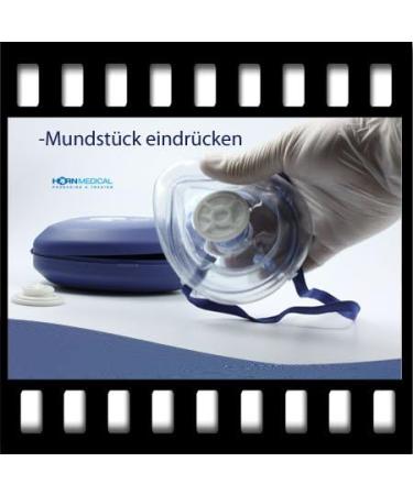 Horn Medical Emergency Ventilation Mask - Latex-Free Reusable Pocket Mask with Replacement Filter & Blue Box | International Shipping Available - Buy Online on GoSupps.com