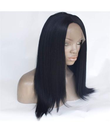 High Temperature Silk Black Lace Front Wig for Women - Long Straight Hair Set - Buy Online on GoSupps.com