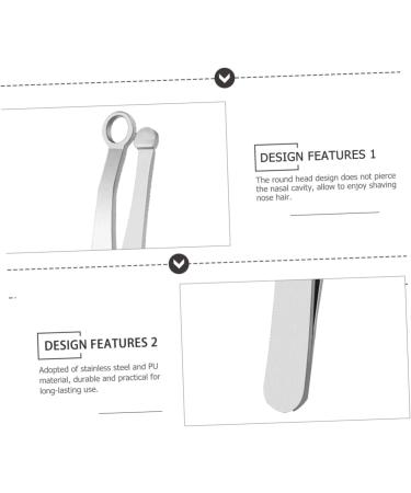 NOLITOY Nose Hair Trimmer Set - Painless Stainless Steel Nose Hair Removal Tool for Sideburns & Brows - Buy Online on GoSupps.com
