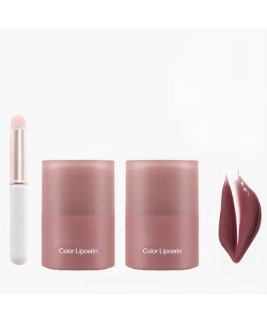 Bploar Tinted lip balm - Colored lip balm - Moisturizing nourishing and glossy - Long-lasting and non-sticky (02#)