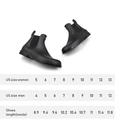 Amoji Unisex Ankle Chelsea Rain Short Boots in Navy - Size 12 Women/11 Men - Buy Online on GoSupps.com