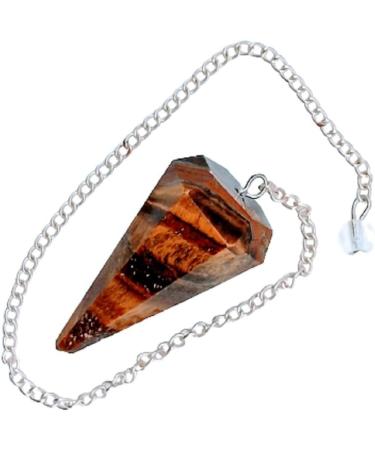 Dowsing Pendulum Healing Crystals Orgonite Crystal Point Scrying Dowser 100% Genuine Gemstone Crystal Pendulum Handcrafted Healing Crystal Gifts Witchcraft Supplies (Tiger Eye) - Buy Online on GoSupps.com