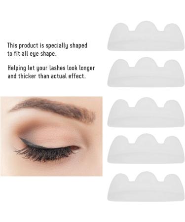 5 Pairs Silicone Eyelash Perming Pads Safety Non-toxic Odorless and Reusable Eyelash Curling Lifting Shield Patch Makeup Tool - Buy Online on GoSupps.com
