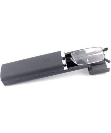 Buy Ultra-Light TR90 Reading Glasses for Men & Women - Classic Metal Visual Aid with Case & Cleaning Cloth (+1.75 Diopters) - Buy Online on GoSupps.com