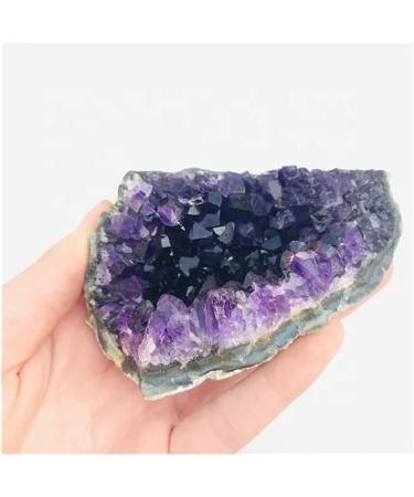 Purple Feng Shui Natural Amethyst Crystal Quartz Drusy Geode Cluster Stone Decoration Ornament Household 1PC 40g-55g - Buy Online on GoSupps.com