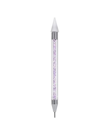 BANGSUN 1 Piece Rhinestone Picker Dotting Pen Double Ended Pen Nail Rhinestone Dotting Pen Double Ended Tips Beads Picker Pencil