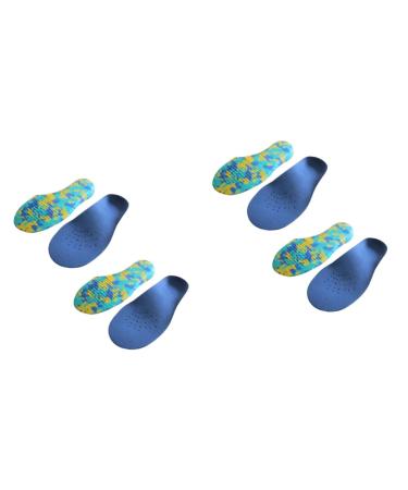 GLEAVI 4 Pairs Shoe Inserts for Kids Foot Support Feet Cushion Pads Arch Support Band Shoe Pad Orthotic Insoles Athletic Shoe Insert Kids Shoe Insole Camouflage Orthotics Child