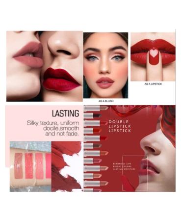 ICATHUNY 2 In 1 Matte Lipstick & Lip gloss (Pink 09) | Long Lasting, Highly Pigmented, Waterproof Formula for Women and Girls - Buy Online on GoSupps.com