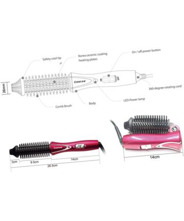 DRESSOOS Travel Curling Brush Curler Hair Roller Hot Air Brush Hair Curling Brush Ceramic Curling Brush - Buy Online on GoSupps.com