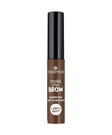 Essence Cosmetics Make Me Brow Eyebrow Gel Mascara eyebrows with filling fibers No. 05 Chocolaty brows brown defined gelig vegan microplasty particles free nanoparticles free (3.8ml) 05 chocolaty brows 3.8 g (1 Pack)