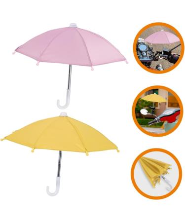 Buy Mobestech Waterproof Cell Phone Holder & Mini Umbrella for Bikes Sun & Rain Protection 27x27cm Assorted Colors - Buy Online on GoSupps.com