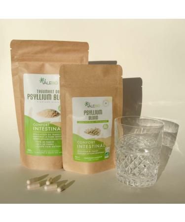 Tegument De Psyllium Blond Bio Poudre | R gulateur naturel du transit intestinal riche en fibre & coupe-faim | 120g | Valebio - Buy Online on GoSupps.com