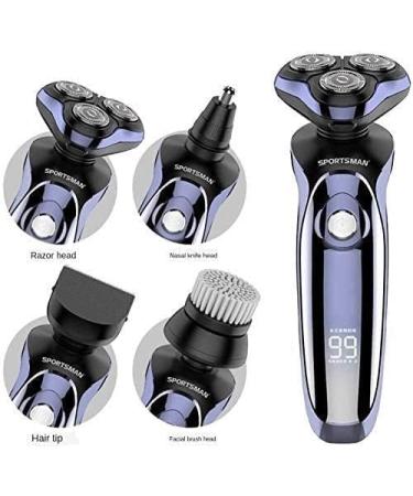 Buy Electric Razor for Men | 5 in 1 Rotary Shavers & Beard Trimmer | Wet & Dry Electric Shaver - Perfect Gift - Buy Online on GoSupps.com