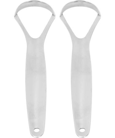 Ververt Touch Stainless Steel Tongue Scrapers - 2 Pack | Portable Reusable Oral Care Tool for Fresh Breath & Clean Tongue - Buy Online on GoSupps.com