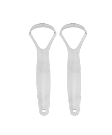 2 Stainless Steel Tongue Scrapers for Adults & Children | Reusable Portable Oral Care Tool - Buy Online on GoSupps.com