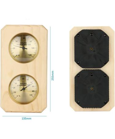 Doengfo 2-in-1 Sauna Thermometer & Hygrometer | Accurate Humidity & Temperature Measurement for Home Family & Hotel Saunas - Buy Online on GoSupps.com