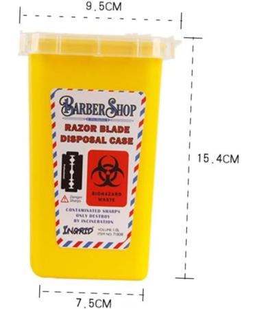Fomiyes 2-Pack Men's Hairdressing Salon Yellow Blade Case - Professional Safe Storage Bucket for Hot Objects - Buy Online on GoSupps.com