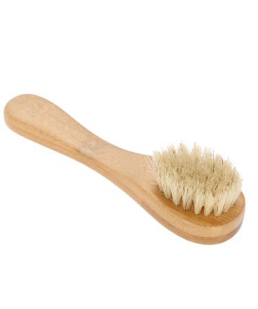 Face Brush Exfoliating Tool Soft Brush Head Massage Skin Hardness Handle Skin Cleaning for Eyebrows Neck Hands and Feet with Material