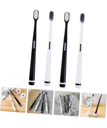 Frcolor 8 STK Wangan Hair Toothbrush Set - Deep Cleaning Black Silk Tooth Brushes for Optimal Oral Hygiene - Buy Online on GoSupps.com