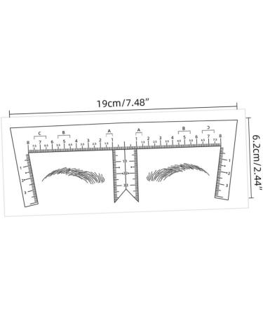 Healeved 10Pcs stickers eyebrow ruler for measurement eyebrow mapper marker eyebrow ruler tool scale - Buy Online on GoSupps.com