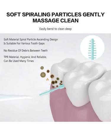 200 Pieces Interdental Brush Set - Soft Silicone Tooth Cleaning & Dental Care on the Go - Green - Buy Online on GoSupps.com