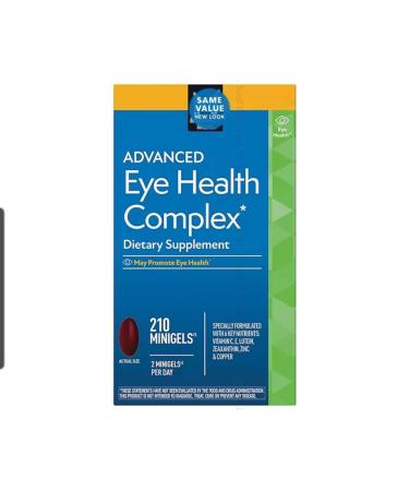 Advanced Eye Health Complex Minigels (210 Servings.) Nutritional Vision Support with Key Antioxidants and Zinc