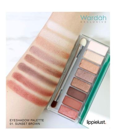 Wardah Exclusive Eyeshadow Palette (01 Sunset Brown) - 10g | Shop Internationally for Vibrant Makeup - Buy Online on GoSupps.com