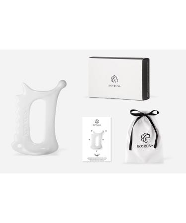 Roy Rosa 100% Ceramic Gua Sha - Acupuncture Therapy for Face & Body | Reduces Fine Lines Wrinkles Muscle Tension | Made in South Korea - Buy Online on GoSupps.com